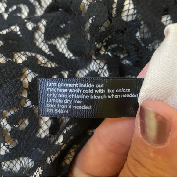 The Limited Black and Cream Lace Mini Dress - Picture 10 of 10